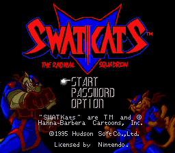 SWAT Kats - The Radical Squadron Title Screen